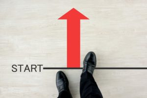 スタートに立つ